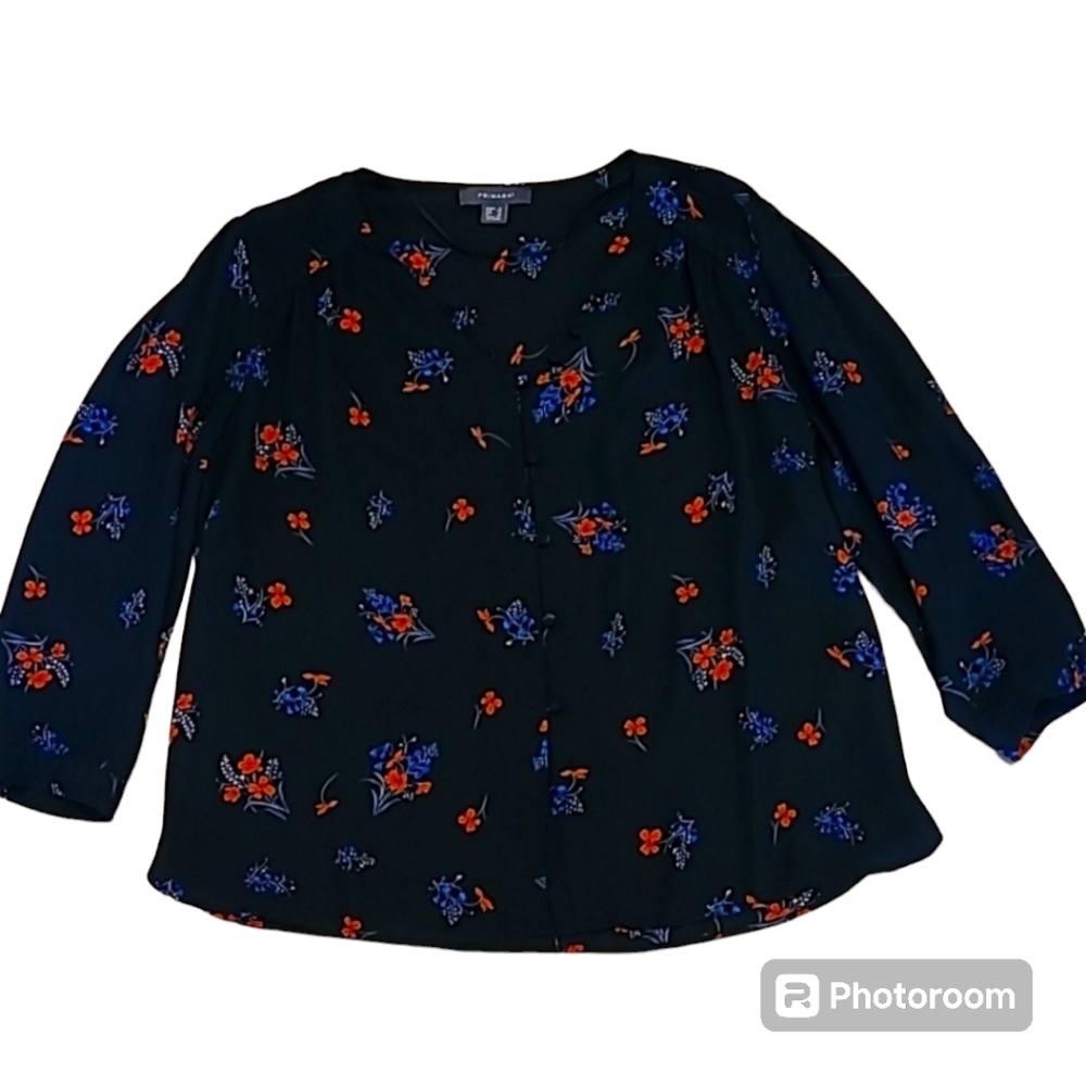 Floral Black Primark Blouse Flowy